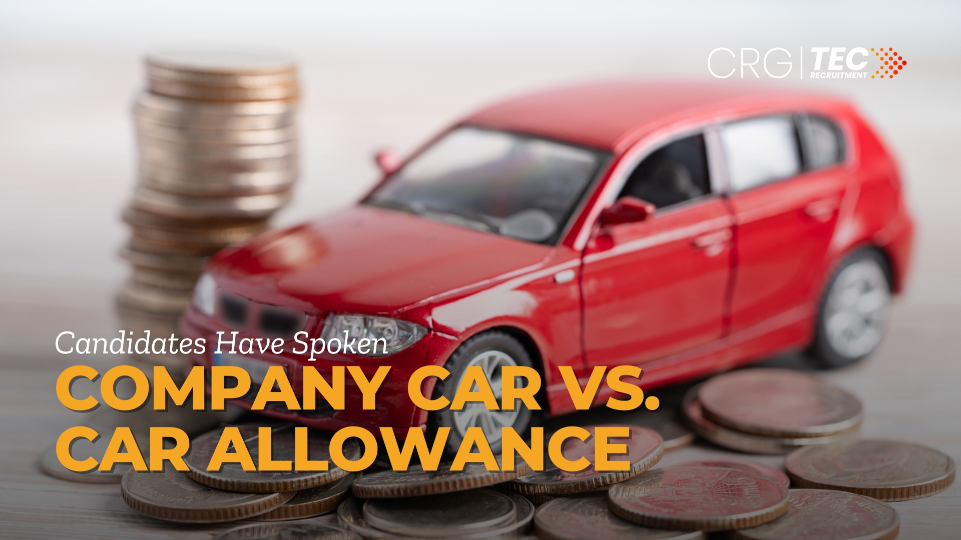 Company car vs car allowance poll results showing candidate preference